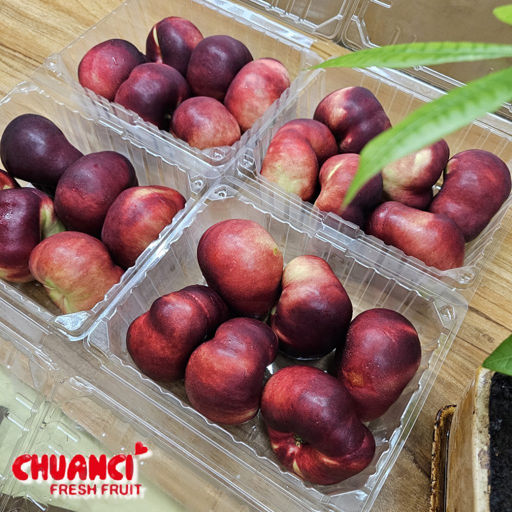 蟠油桃~甜! 好吃!